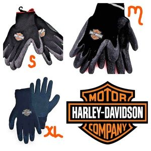 M HARLEY DAVIDSON motorcycle Dipped RUBBER mechanic Work Black Biker Gloves NEW